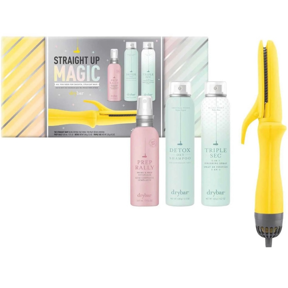 D.R.Y.B.A.R The Straight Shot Blow-Drying Flat Iron Hair Set.